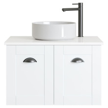 Victoria 750mm White Wall Hung Single Vanity Unit